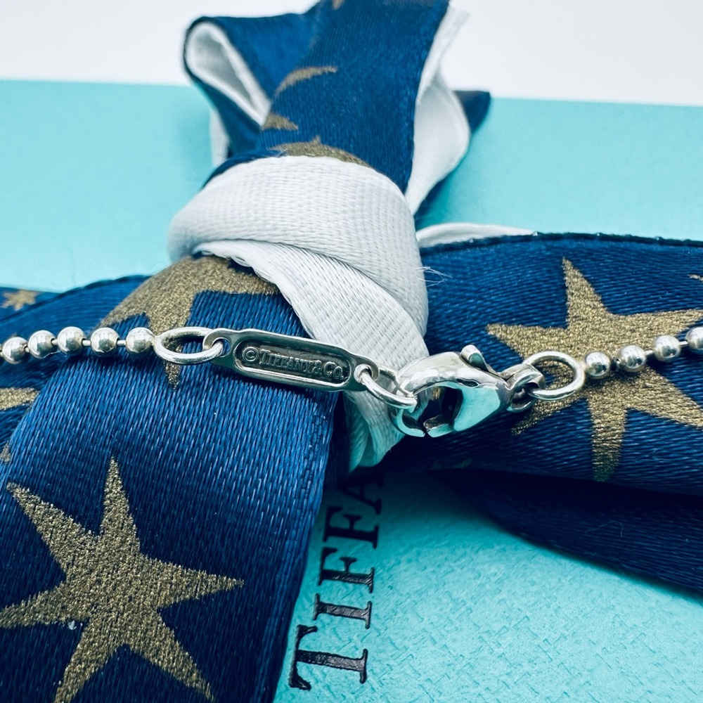 Tiffany & Co. Graduated Beaded Drop Necklace in Sterling Silver with Packaging - Picture 7 of 10